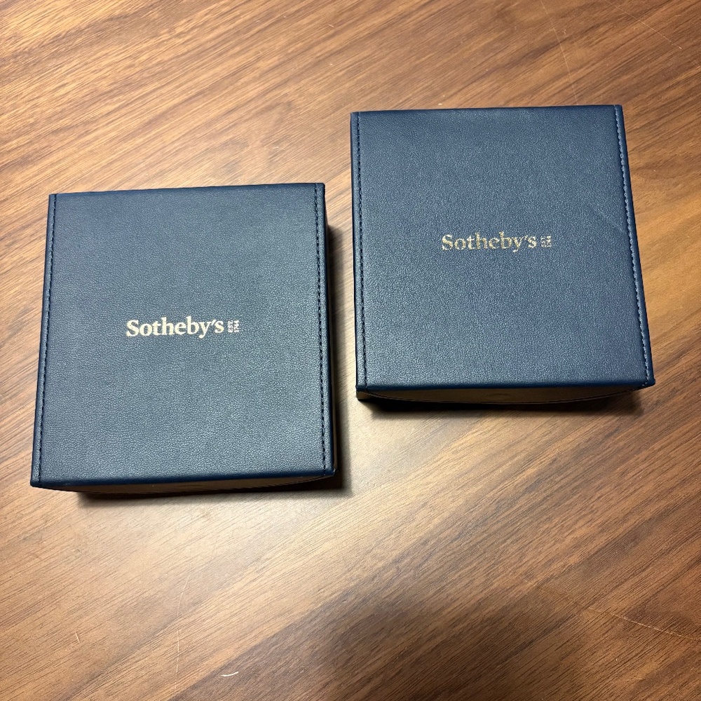 Sotheby’s Auction House jewelry storage cases (qty 2)